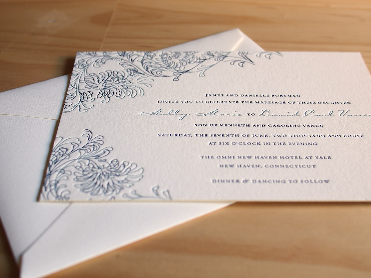 Antiquity invitation from Parklife Press