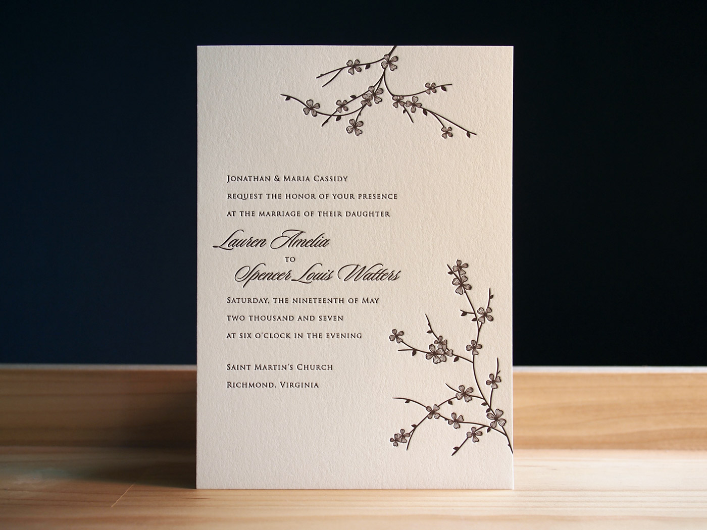 Arboretum invitation from Parklife Press