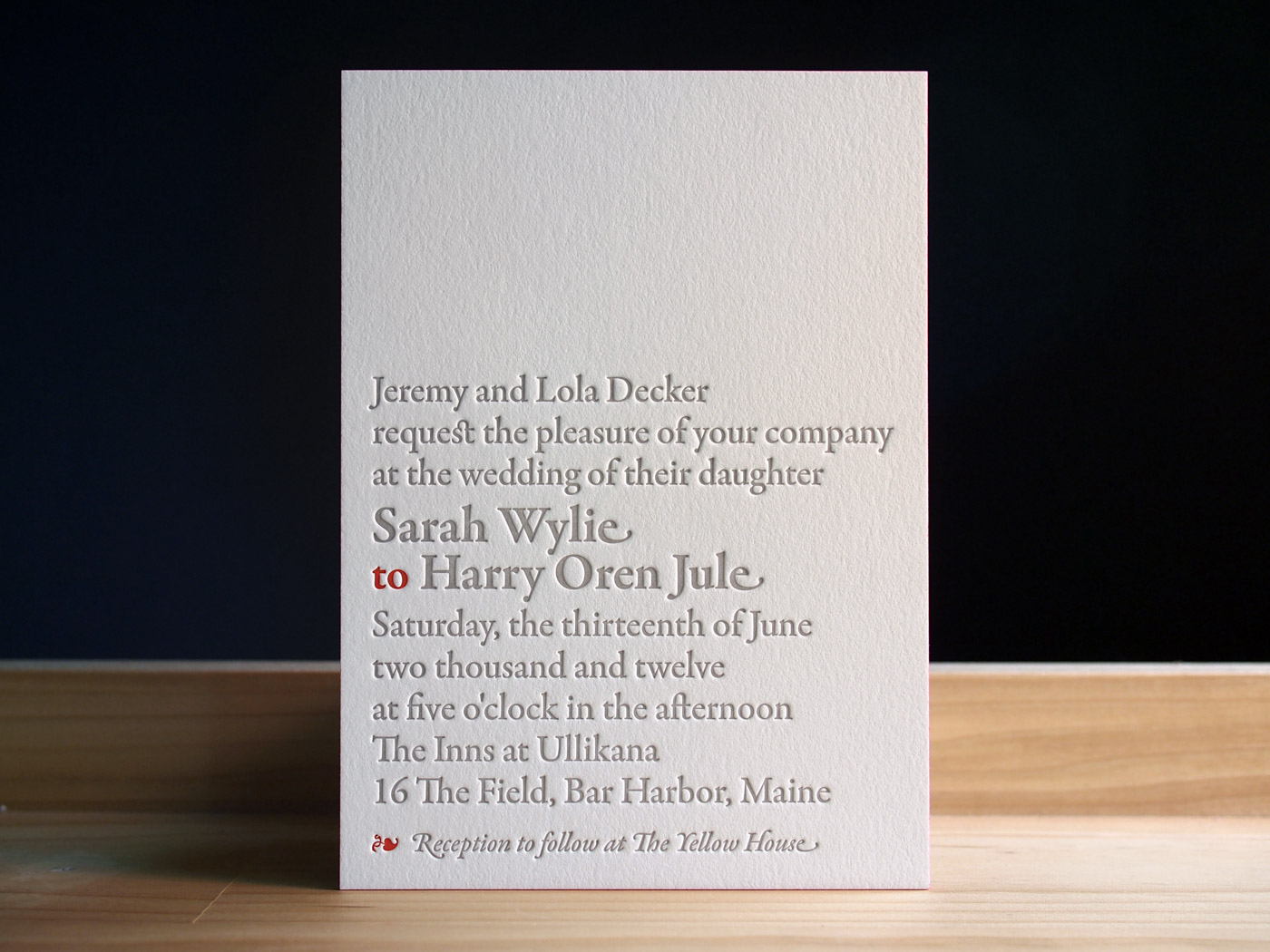 Bookplate invitation from Parklife Press