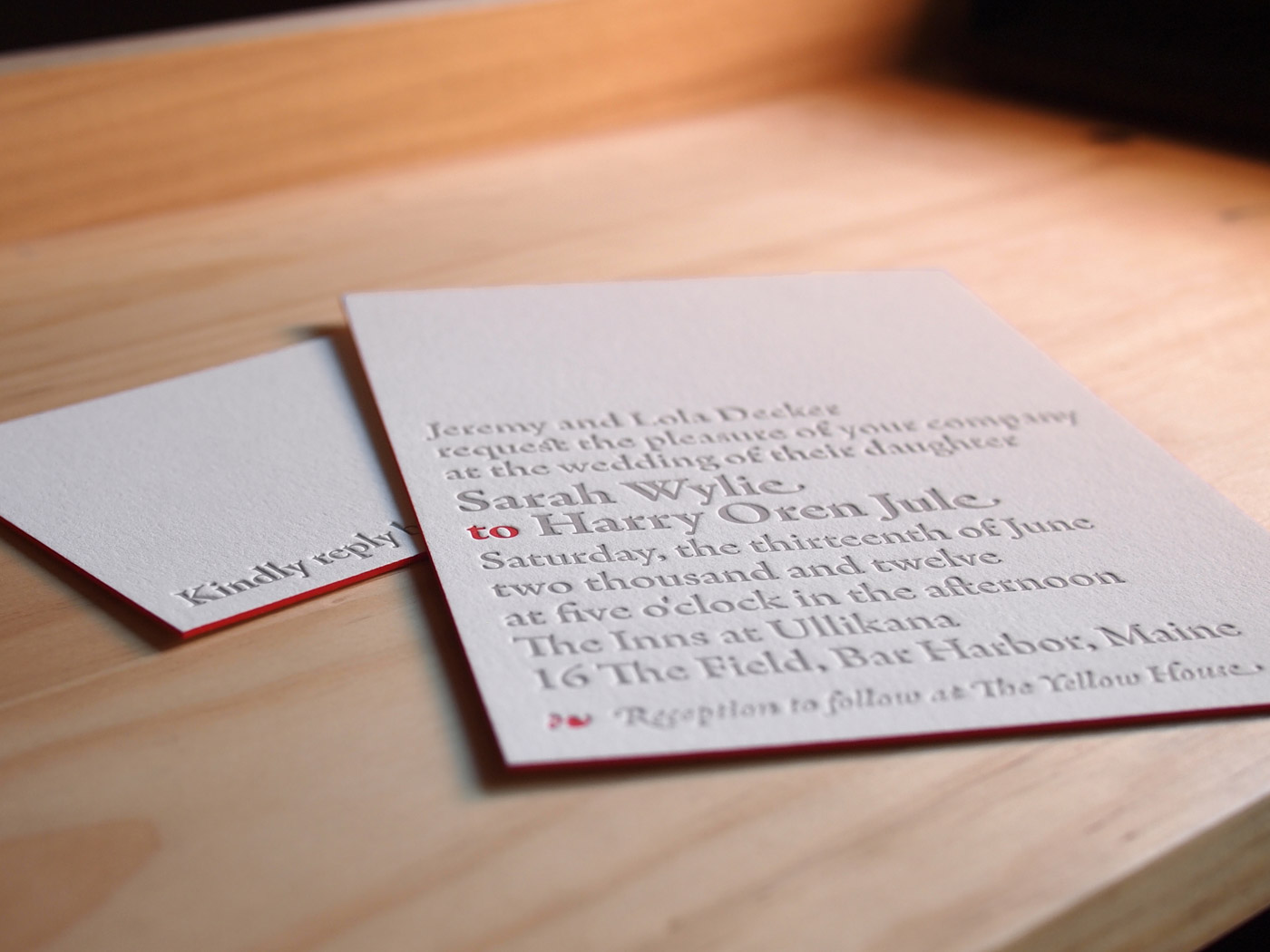 Bookplate invitation from Parklife Press