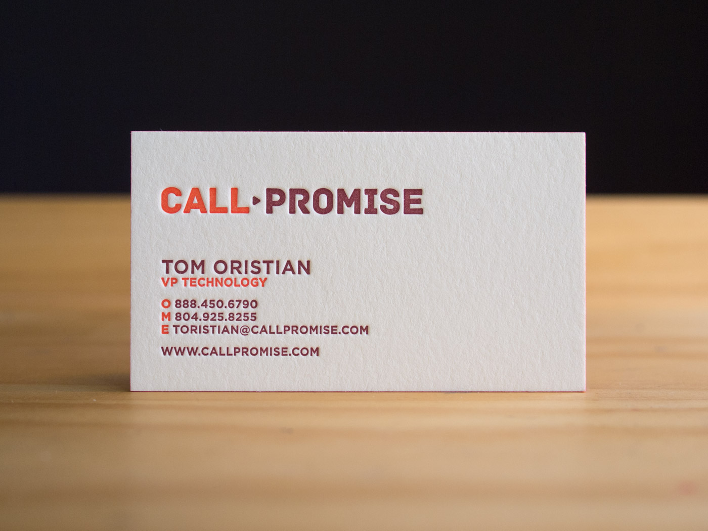 Call Promise | Printed by Parklife Press