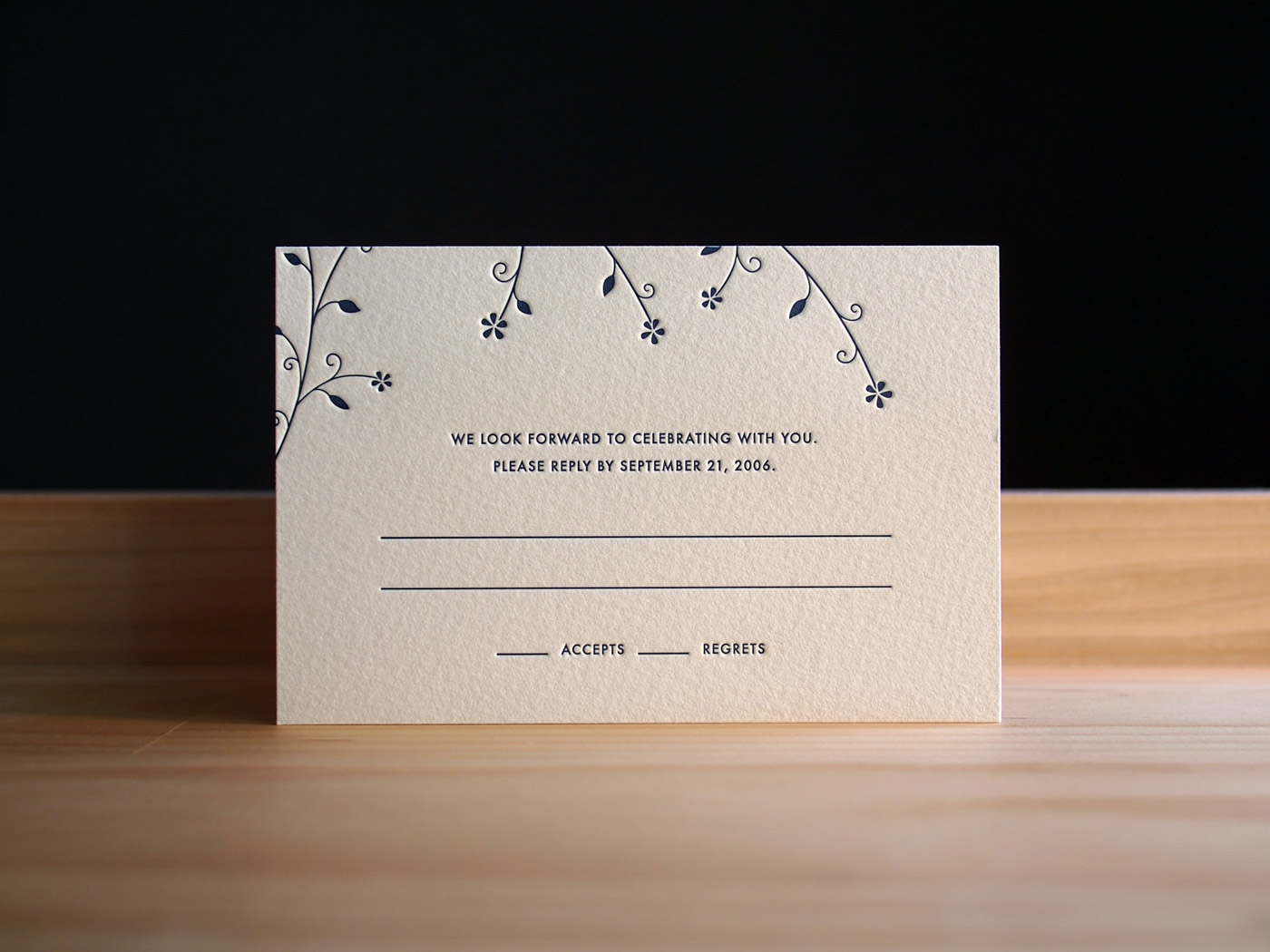 Cameron Glen invitation from Parklife Press