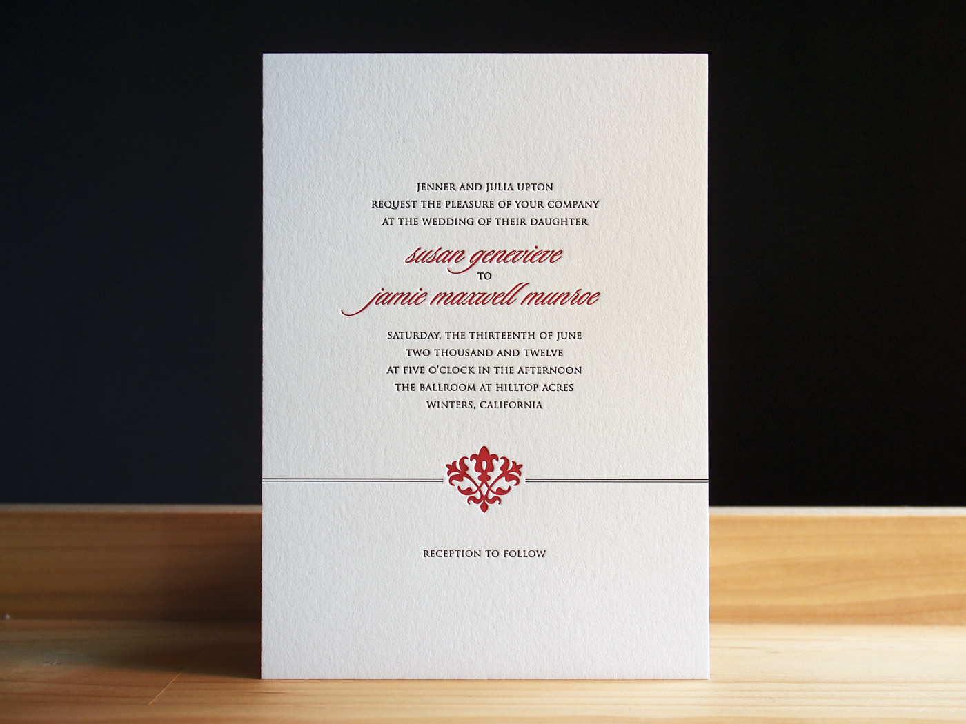 Charleston invitation from Parklife Press