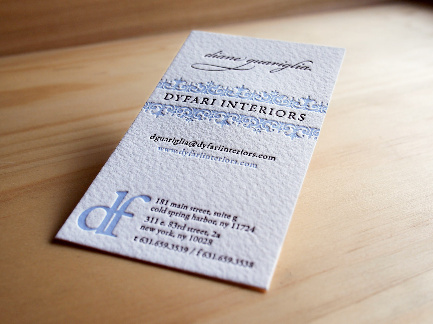 Dyfari Interiors | Printed by Parklife Press