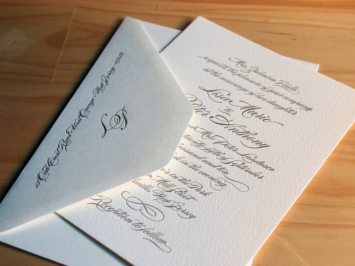 Fiallo invitation from Parklife Press