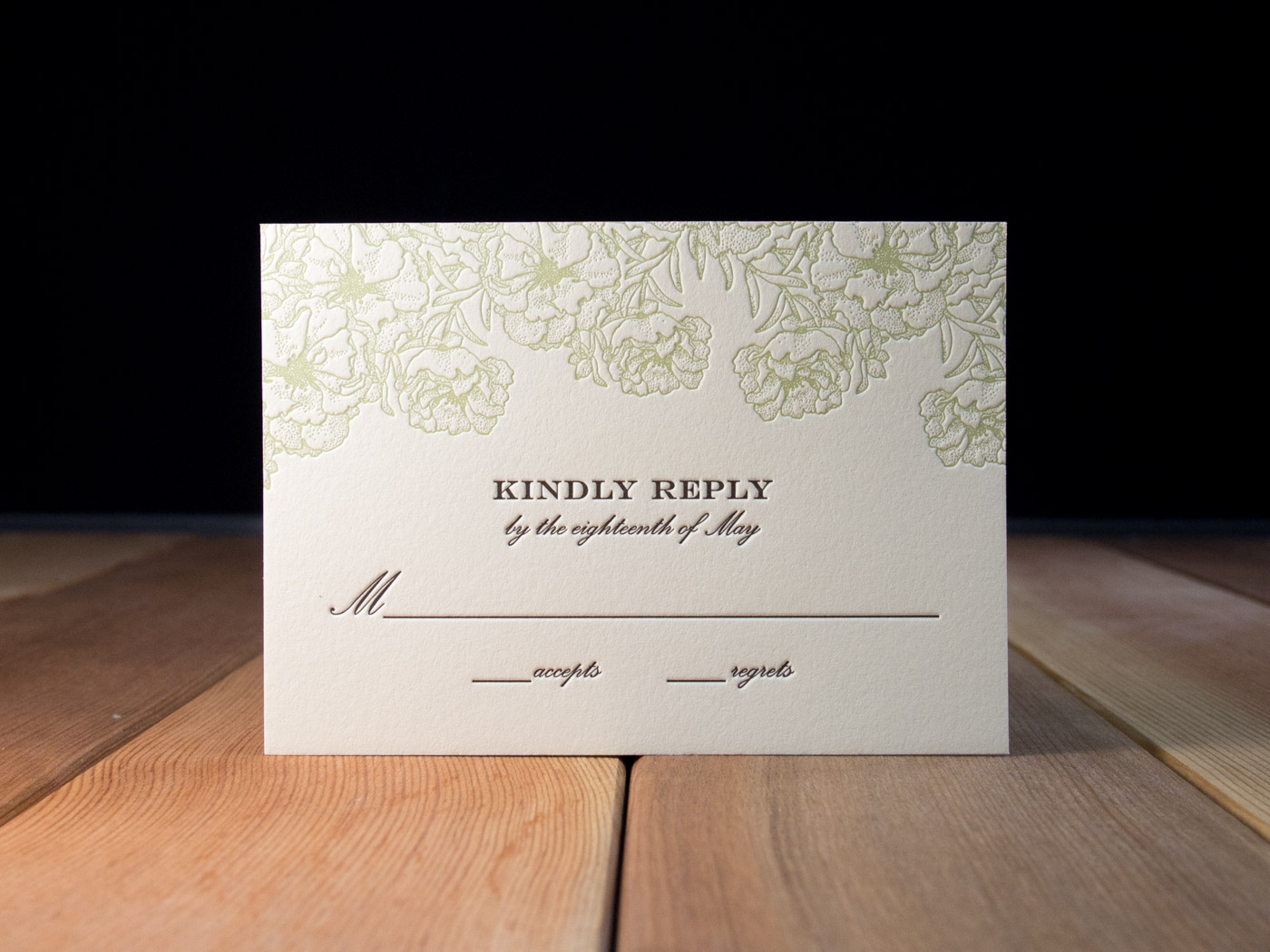 Fiore invitation from Parklife Press
