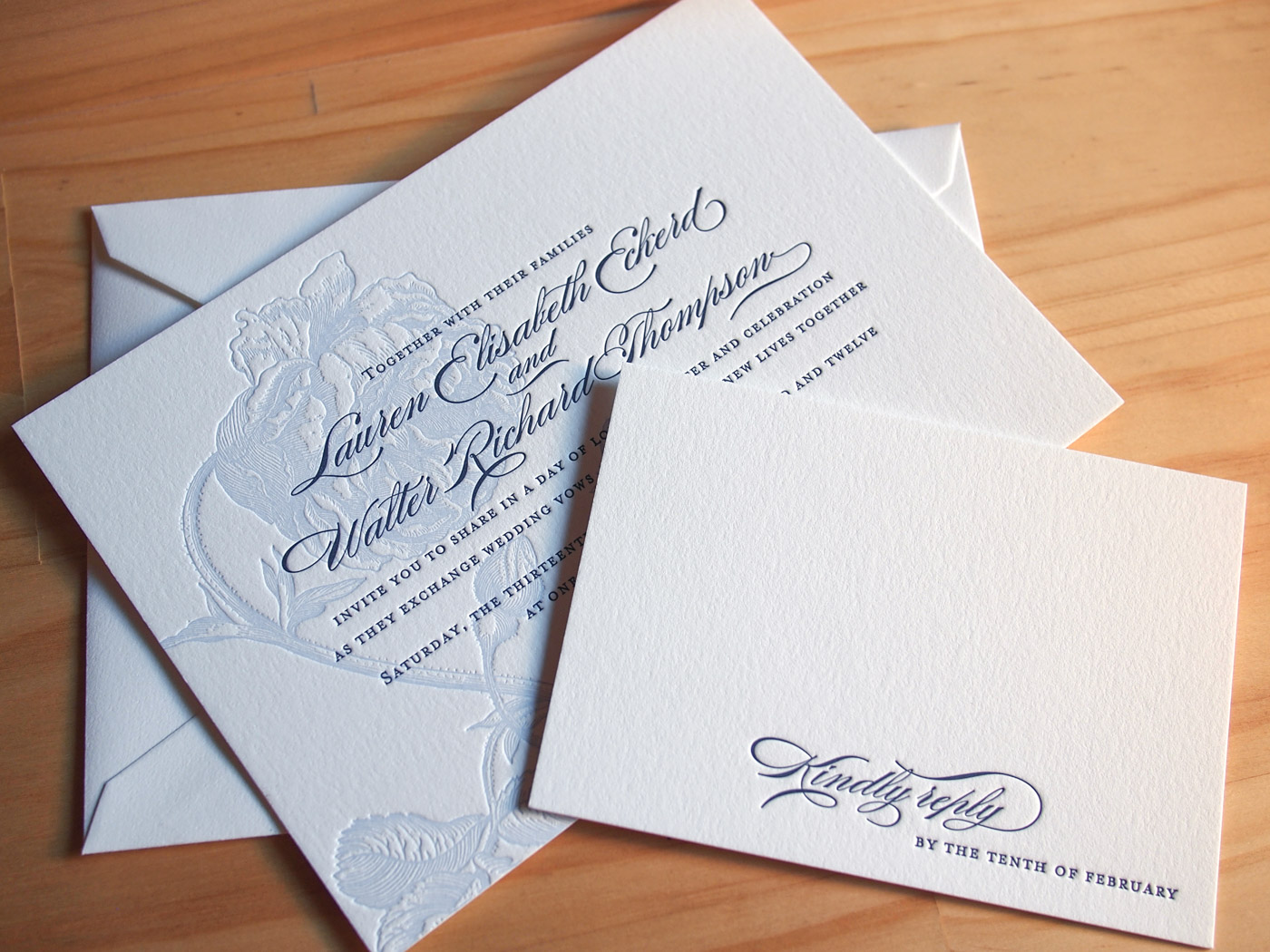 Franklin invitation from Parklife Press