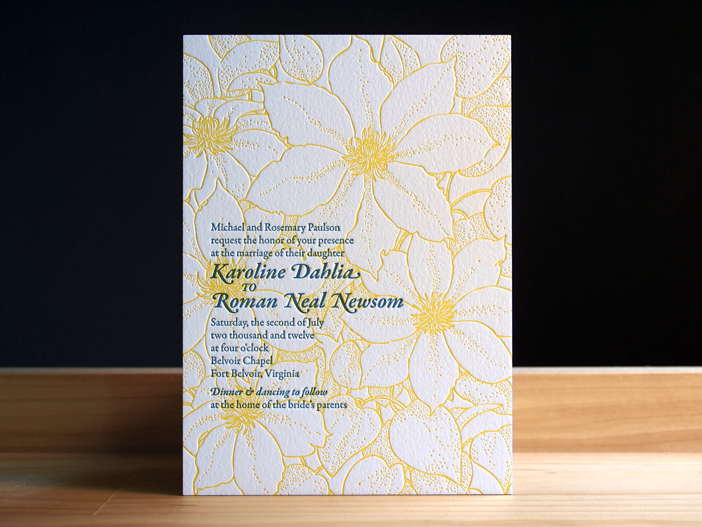 Garden invitation from Parklife Press