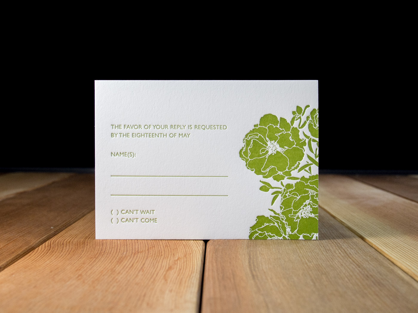 Jardin invitation from Parklife Press