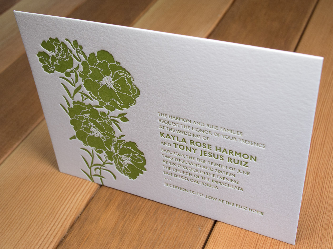 Jardin invitation from Parklife Press