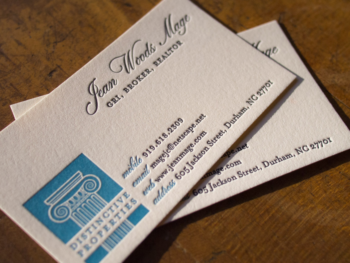 Letterpress Business Cards Jean Woods Mage Parklife Press Letterpress Business Cards Jean Woods