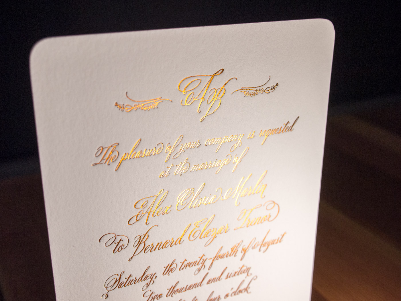 Laurelhurst invitation from Parklife Press