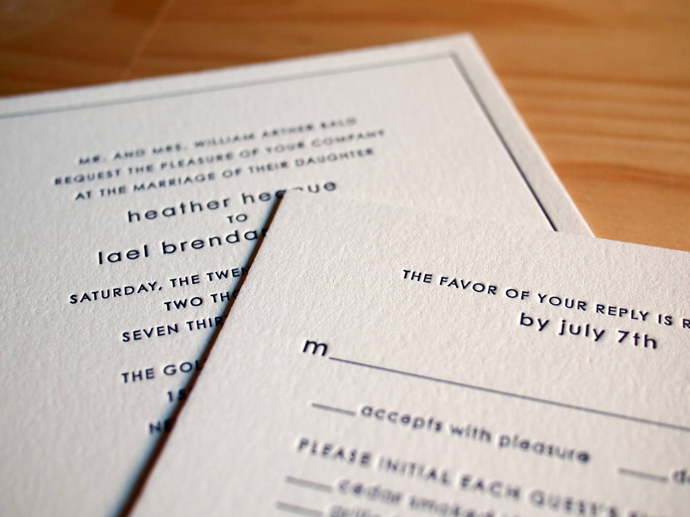 Metropolitan invitation from Parklife Press