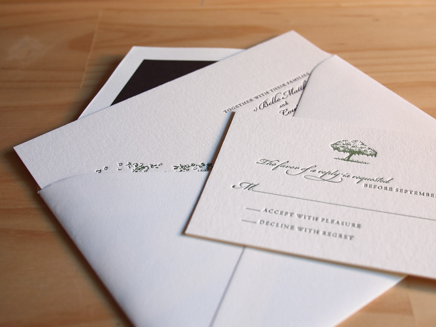Orchard invitation from Parklife Press