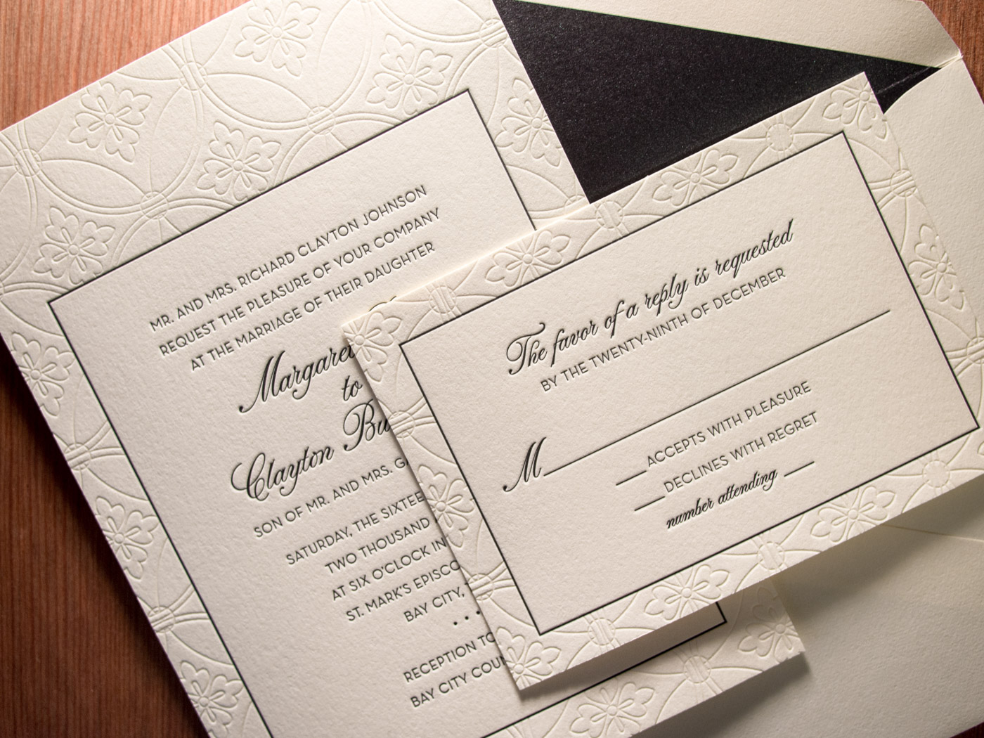Paige invitation from Parklife Press