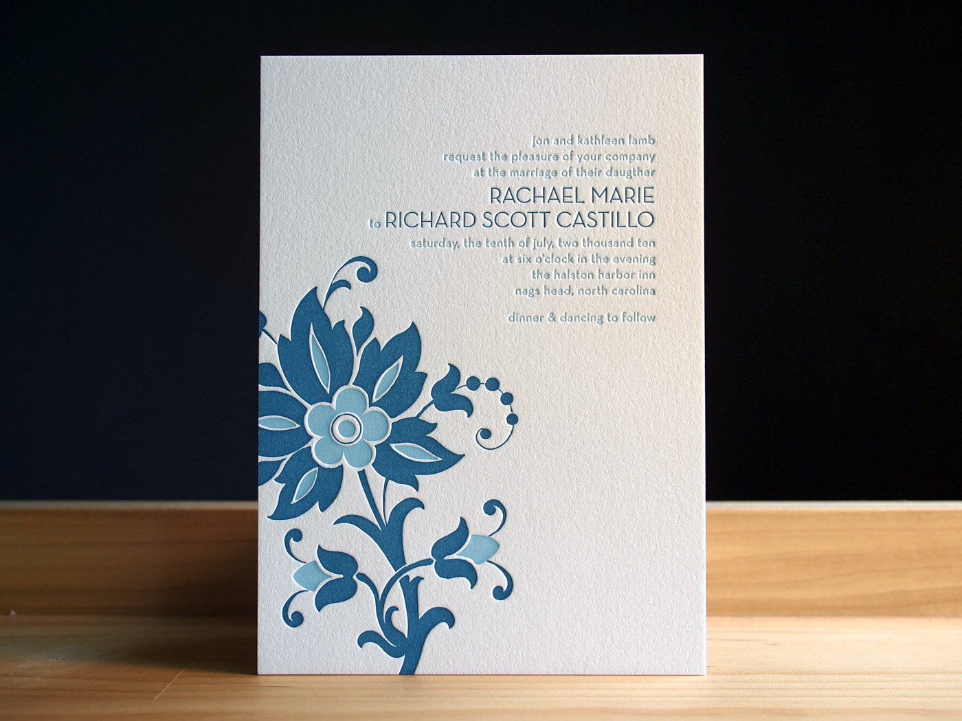 Paisley invitation from Parklife Press