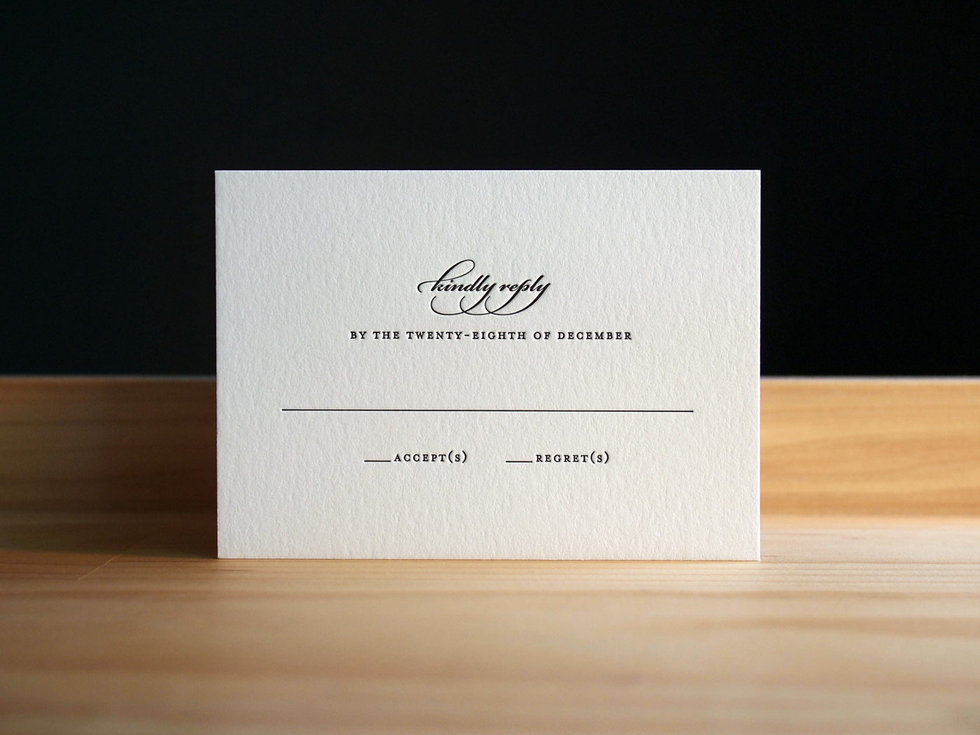 Parker invitation from Parklife Press