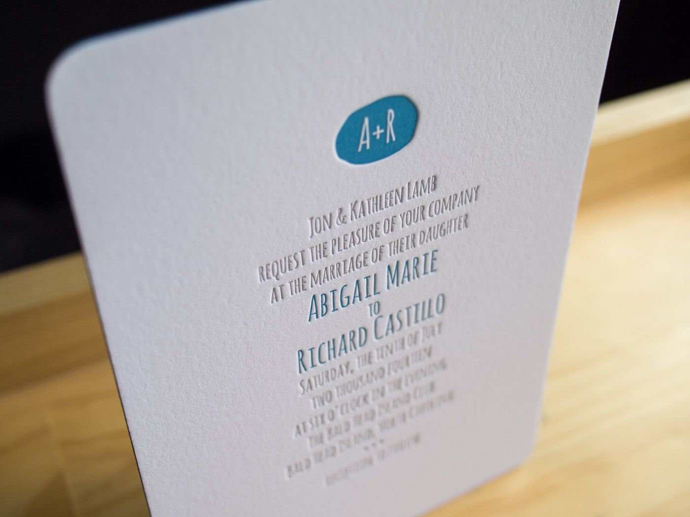 Pencil invitation from Parklife Press