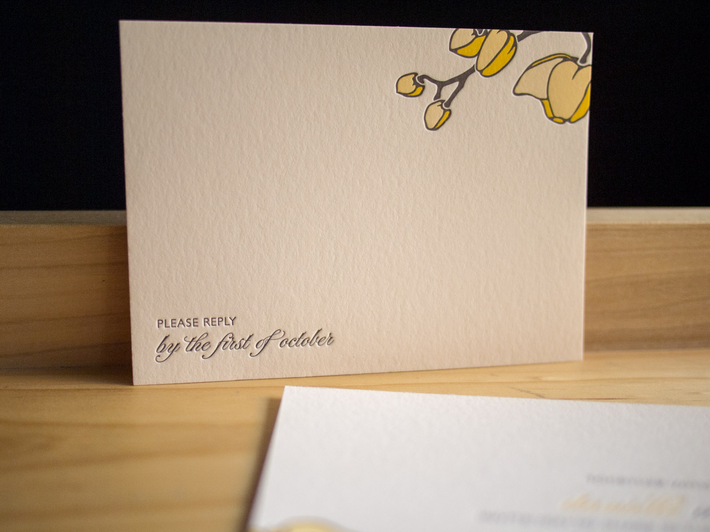 Petal invitation from Parklife Press