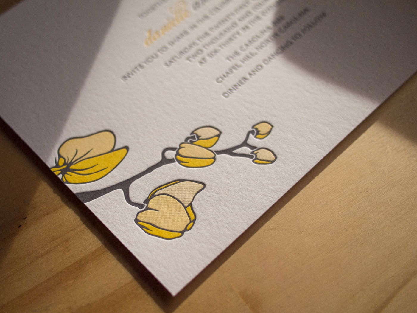 Petal invitation from Parklife Press