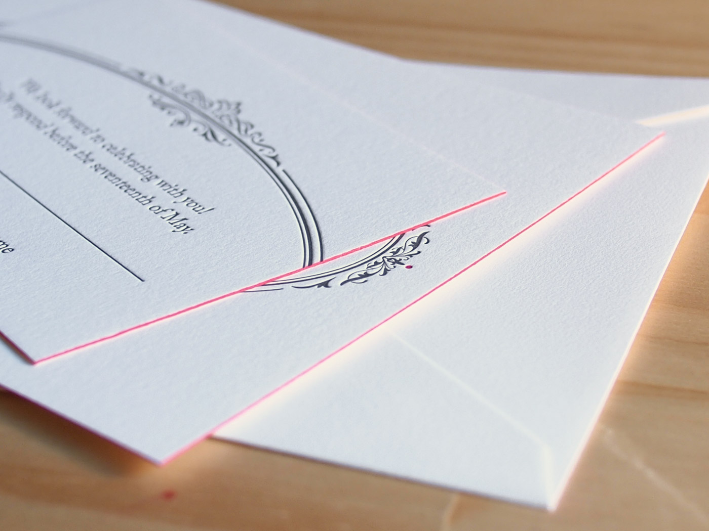 Pewter invitation from Parklife Press
