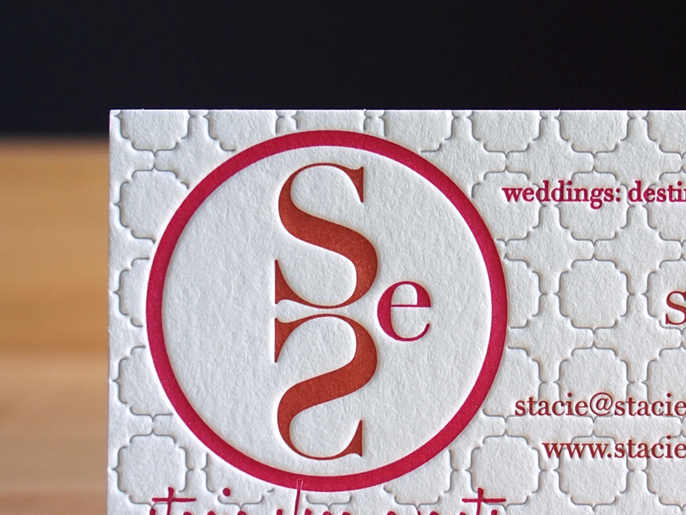 Stacie Shea Events | Printed by Parklife Press