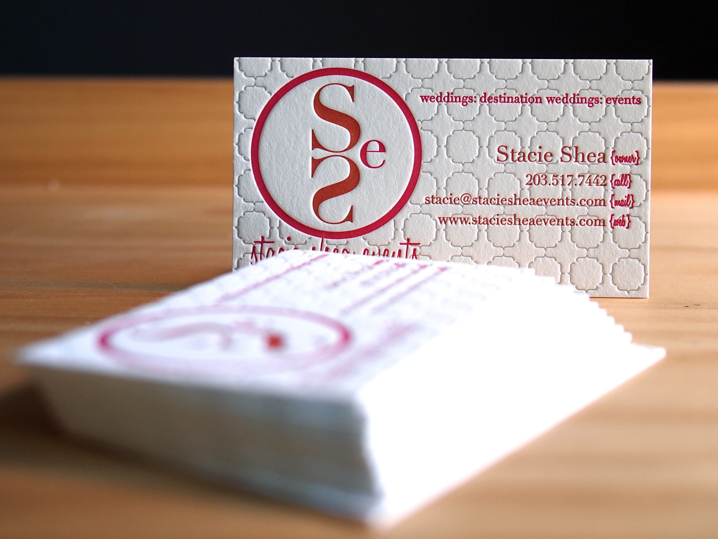 Stacie Shea Events | Printed by Parklife Press
