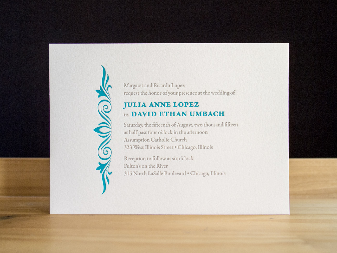 Topaz invitation from Parklife Press