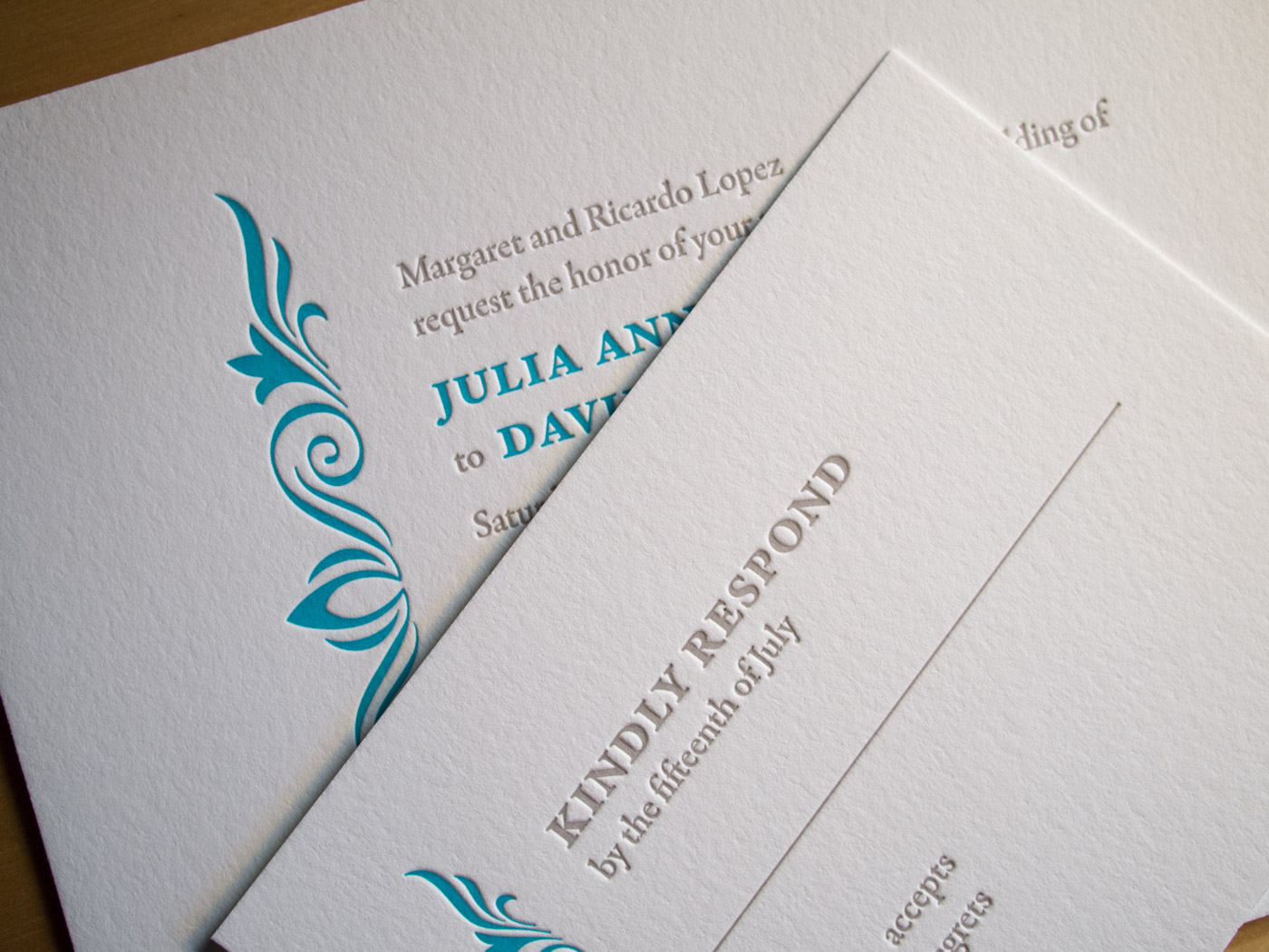 Topaz invitation from Parklife Press