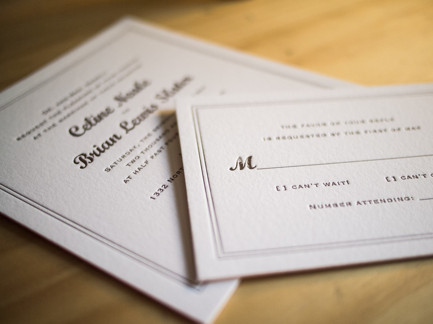 Whiskey invitation from Parklife Press